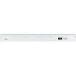 1-807-3002 30cmX2mm 目盛り付き 直線定規 内田洋行