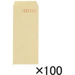 182 クラフト封筒100枚 長4 70g〒枠 壽堂紙製品