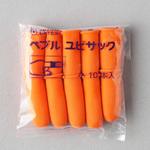 5-C ペブル指サック 10個入 (小) 鈴木ラテックス オレンジ色 - 【通販