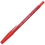 ラバー80ボールペン 赤 ゼブラ