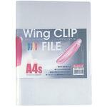 WCF-A4S-CR ウイングクリップファイルA4S レッド ビュートン