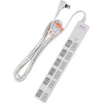 スイッチ付タップ 電源タップ  個別LEDスイッチランプ 上挿し 耐雷サージ付き ELPA