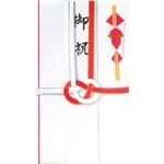 ス-0313 東京折 耳金 赤白 スズキ紙工