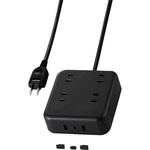 電源タップ (コンセント×4 Type-C×1 USB-A×2) PD対応 エレコム