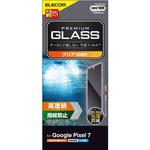 Google Pixel 7 ガラスフィルム 指紋認証対応 高透明 表面硬度10H 指紋防止 飛散防止 気泡防止 エレコム