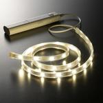 LEDテープライト 明暗+人感センサー付き 乾電池式 テープ オーム電機