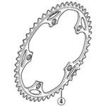 Y16S47001 チェーンリング 47T(1/2″×1/8″) NJS SHIMANO(シマノ)