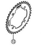 Y1NG36000 FC-M640/M645 シングル/10スピード チェーンリング 36T SHIMANO(シマノ)