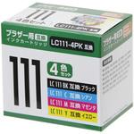 PP-BLC111-4P 互換インク ブラザー対応 LC111 4パック PPC