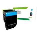 80C8HCE 808HCE シアン大容量コーポレートトナーカートリッジ 3000枚 レックスマーク(LEXMARK)