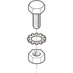 RW3-25RNTW 垂直ラック支持金具用ボルト ネグロス電工