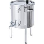 レベル計・蛇口付密閉容器 空気抜・平鋼脚付 MONOVATE(日東金属工業)