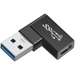 USBアダプタ USB Type-C(メス) - Type-A(オス) L字型 トライメイト