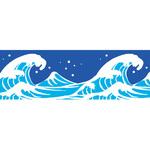 PC8-0239 ビニール幕 波のイラスト[45cm(H)] アルファ(販促)