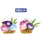 朝顔かごアレンジ(2色入) アルファ(販促)