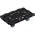 BT700J5S2-E100 連結式樹脂製平台車 ビートル 700X450 自在5輪 内2輪ストッパー付 TRUSCO