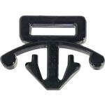 TPM80-8 固定具プッシュマウント 黒 TRUSCO
