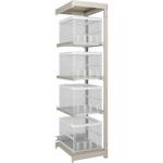 オリコン保管ラック連結型 150kgタイプ 棚板なしタイプ H1800XW430XD595 TRUSCO