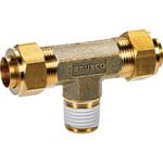 TS-114-02T クイックシール継手チーズ 適用チューブ外径1/4 TRUSCO