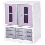 ナビス(アズワン)7-4583-01アルティア中段小物トレーユニット(収納扉)NM-650-A4D(as1-7-4583-01) アルティア ナビス（アズワン） アルティア中段引違扉ユニット(W1150mm