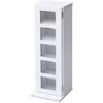 とーた　　ホワイト CD・本収納棚 ガラス扉付き とーた ホワイト CD・本収納棚 ガラス扉付き とーた ホワイト CD・