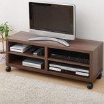 ロータイプテレビ台 (幅100cm) キャスター付き YAMAZEN(山善) テレビ台