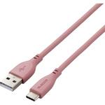 タイプC ケーブル USB A to Type C 断線しにくい やわらかい シリコン素材 エレコム