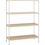 ベーシックシリーズ ウッドシェルフ・ナチュラルウッド・ホワイトフレーム 棚用 ERECTA(エレクター)
