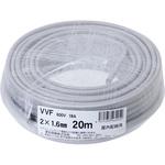 VVFケーブル　2×2.6　愛知電線　No.573 Amazon | 愛知電線 VVF ケーブル2芯 1.6mm 20m 灰色 VVF2×1.6M20
