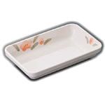 角皿 セレンのあ＞高台付き四角皿（灰釉&鉄砂） | 茨城県笠間市