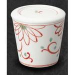 むし茶碗(赤絵菊花) スリーライン