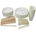 紙エコ食器5点セット(50人分) 日本製紙クレシア
