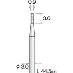超硬カッター 軸径3mm 円柱 スパイラルカット ミニター