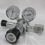 ストップバルブ付き2段式精密圧力調整器 GF2シリーズ(真鍮製)(ヘリウムガス用) ユタカ(Crown)