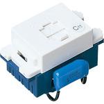 アドバンスS埋込C付テレホンモジュラ Panasonic(パナソニック) 電設用