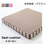 クッション 低反発 無地 シート 『エルマー』 約40×40cm 中=低反発ウレタン40mm アズワン