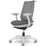 ポータムシリーズ/固定肘/背メッシュ/スタンダードタイプ/ホワイトボディ/ハンガー有/ランバー有/ナイロンキャスター オカムラ(岡村製作所)