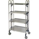 ステンレス製 折りたたみ式ワゴン トクヤマ 【通販モノタロウ】