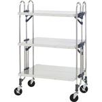 トクヤマ　折りたたみ式ワゴン ステンレス製 折りたたみ式ワゴン トクヤマ 【通販モノタロウ】