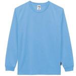 4.3オンスドライロングスリーブTシャツ ポリジン加工 サックス MS1609-6シリーズ LIFEMAX