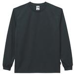 4.3オンスドライロングスリーブTシャツ ポリジン加工 ブラック MS1609-16シリーズ LIFEMAX
