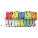 ニ-066 カラー荷札6号 豆 10色アソート 1000枚 Nagatoya