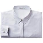 HW4163A-15-9 シャドーストライプ長袖ブラウスホワイト9号 crocs