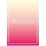 グラデーション BARGAIN ポップ・ポスター おしゃれEXPO