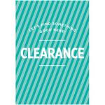 斜めストライプ柄 CLEARANCE(緑) ポップ・ポスター おしゃれEXPO