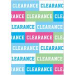 テープ柄 CLEARANCE(ブルー) ポップ・ポスター おしゃれEXPO