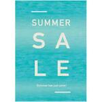 砂浜・波デザイン SUMMER SALE(青) ポップ・ポスター おしゃれEXPO