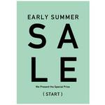 ミントブルー シンプル EARLY SUMMER ポップ・ポスター おしゃれEXPO