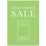 パステルグリーン EARLY SUMMER ポップ・ポスター おしゃれEXPO