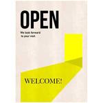 WELCOME OPEN ポップ・ポスター おしゃれEXPO